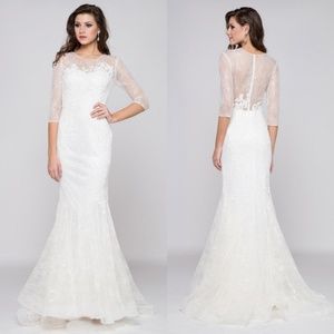 GLOW - white lace wedding dress